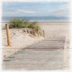 Canvas-Art Strand Art 30 x 30 cm ^ Pro-Art