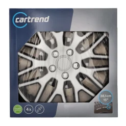 Radzierblende Eco 15 Zoll silver/schwarz ^ Cartrend Online