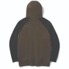 CAT Colorblock Hooded Sweatshirt army moss-black Gr. M ^