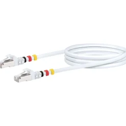 CAT7 Netzwerkkabel S/FTP 3Farbclips 2,5mweiss ^ Schwaiger New