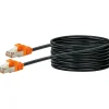 CAT7 Netzwerkkabel S/FTP 10m orange/sw ^ Schwaiger Hot