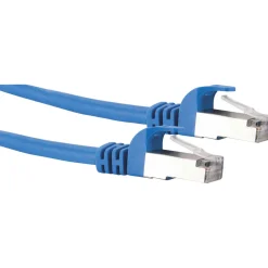 CAT6 S/FTP Netzwerkkabel 0,5m blaumax. 250 Mhz 1 Gbit/s ^ Schwaiger Clearance