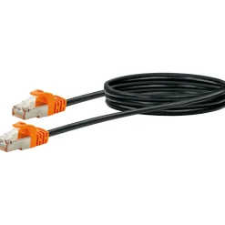 CAT7 S/FTP Netzwerkkabel 2,0m schwarz ^ Schwaiger Hot