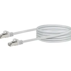 CAT6 S/FTP Netzwerkkabel 5,0m weissmax. 250 Mhz 1 Gbit/s ^ Schwaiger New