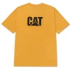 CAT Trademark T-shirt Mustard Gr.2XL ^