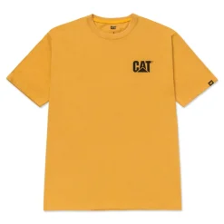 CAT Trademark T-shirt Mustard Gr.2XL ^