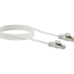 CAT6 U/FTP Netzwerk Flachkabel 3,0 mweiss ^ Schwaiger Best