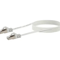 CAT6 U/FTP Netzwerk Flachkabel 3,0 mweiss ^ Schwaiger Best