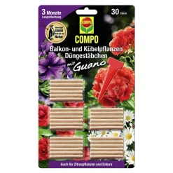 Balkon- und Kübelpflanzen Düngestäbchen mit GUANO 30 Stäbchen ^ Compo New