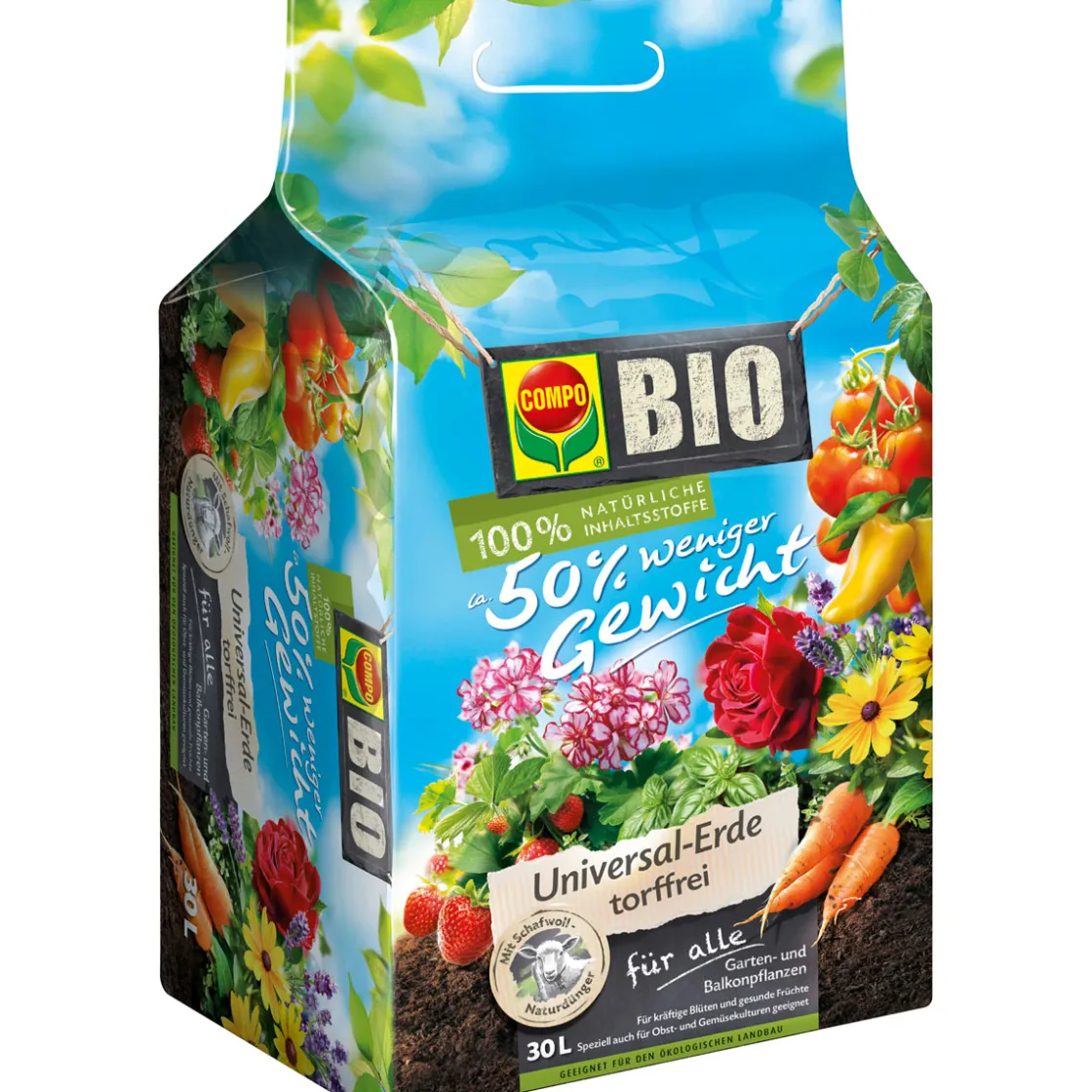 BIO Universal-Erde torffrei 30 L ^ Compo Online