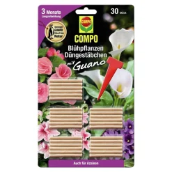 Blühpflanzen Düngestäbchen mit GUANO 30 Stäbchen ^ Compo Sale