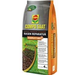 SAAT Rasen Reparatur Komplett-Mix und 4 kg für bis zu 20 m² ^ Compo