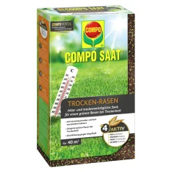 Trocken-Rasen Saat 1 kg für 40 m² ^ Compo New