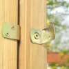 Flechtzaunbeschlag 4 x 3 x 3 x 4,2 cm verzinkt 50 Stück ^ Connex Hot