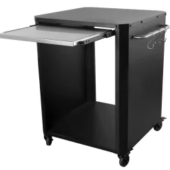 Outdoor-Tisch 60x60x83,5cmm/Ausziehtisch in Edelstahl u. 4 Raeder ^ COZZE