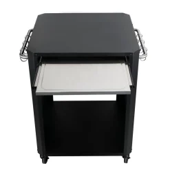 Outdoor-Tisch 60x60x83,5cmm/Ausziehtisch in Edelstahl u. 4 Raeder ^ COZZE