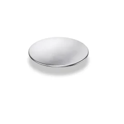 Design Abdeckung fuer runde Siebkorbventile 92mm,Edelstahl glaezend ^ Pyramis New
