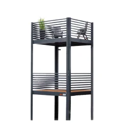 Designbalkon Small mit Lamellengeländer 288 x 200 x 290 cm ^ Sale