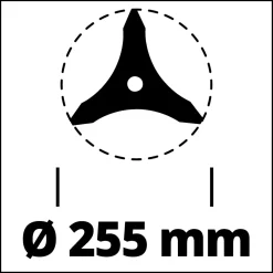 Dickichtmesser 255 Sensen-Zubehoer ^ Einhell