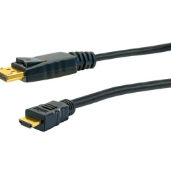 DisplayPort HDMI Anschlusskabel 2mschwarz ^ Schwaiger Outlet