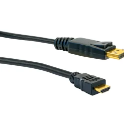 DisplayPort HDMI Anschlusskabel 2mschwarz ^ Schwaiger Outlet
