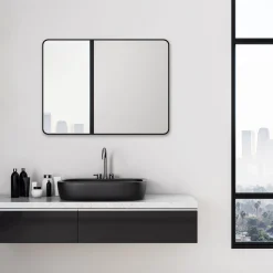 Design Wandspiegel Black Magico 80 x 60 cm ^ DSK Clearance