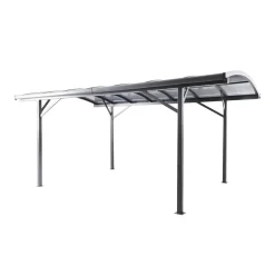 Aluminium-Carport antrahzit 2,9 x 2,4 x 5 m ^ Durabil Hot