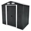 Gerätehaus Moritz carbon und weiß 204 x 186 x 132 cm ^ Durabil Sale