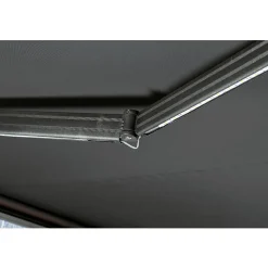Markise inkl LED-Beleuchtung 400 x cm anthrazit ^ Durabil Best