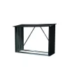 Metall-Kaminholzregal 217 x 155 x 89 cm grau ^ Durabil Outlet