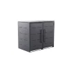 Metall-Mülltonnenbox Design für 2 x 240l ^ Durabil Hot
