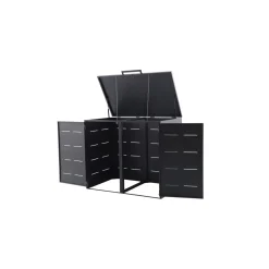 Metall-Mülltonnenbox Design für 2 x 240l ^ Durabil Hot