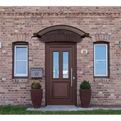 Rundbogenvordach Typ NO-160Bronce 160x90x30 cm ^ Durabil Outlet