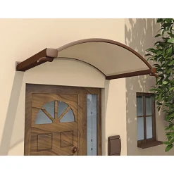 Rundbogenvordach Typ NO-160Bronce 160x90x30 cm ^ Durabil Outlet