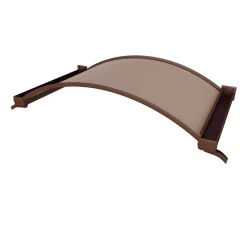 Rundbogenvordach Typ NO-160Bronce 160x90x30 cm ^ Durabil Outlet