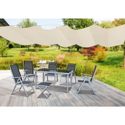 Seilspann-Markise 330 x 200 cm beige ^ Durabil Best
