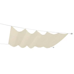 Seilspann-Markise 330 x 200 cm beige ^ Durabil Best