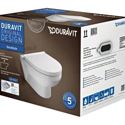 Spülrandloses Wand-WC-Set DuraStyle Basic Rimless ^ Duravit