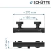 Duschthermostat London,schwarz-matt, 1/2Verbruehschutz und Wassersparfunktion ^ Schütte
