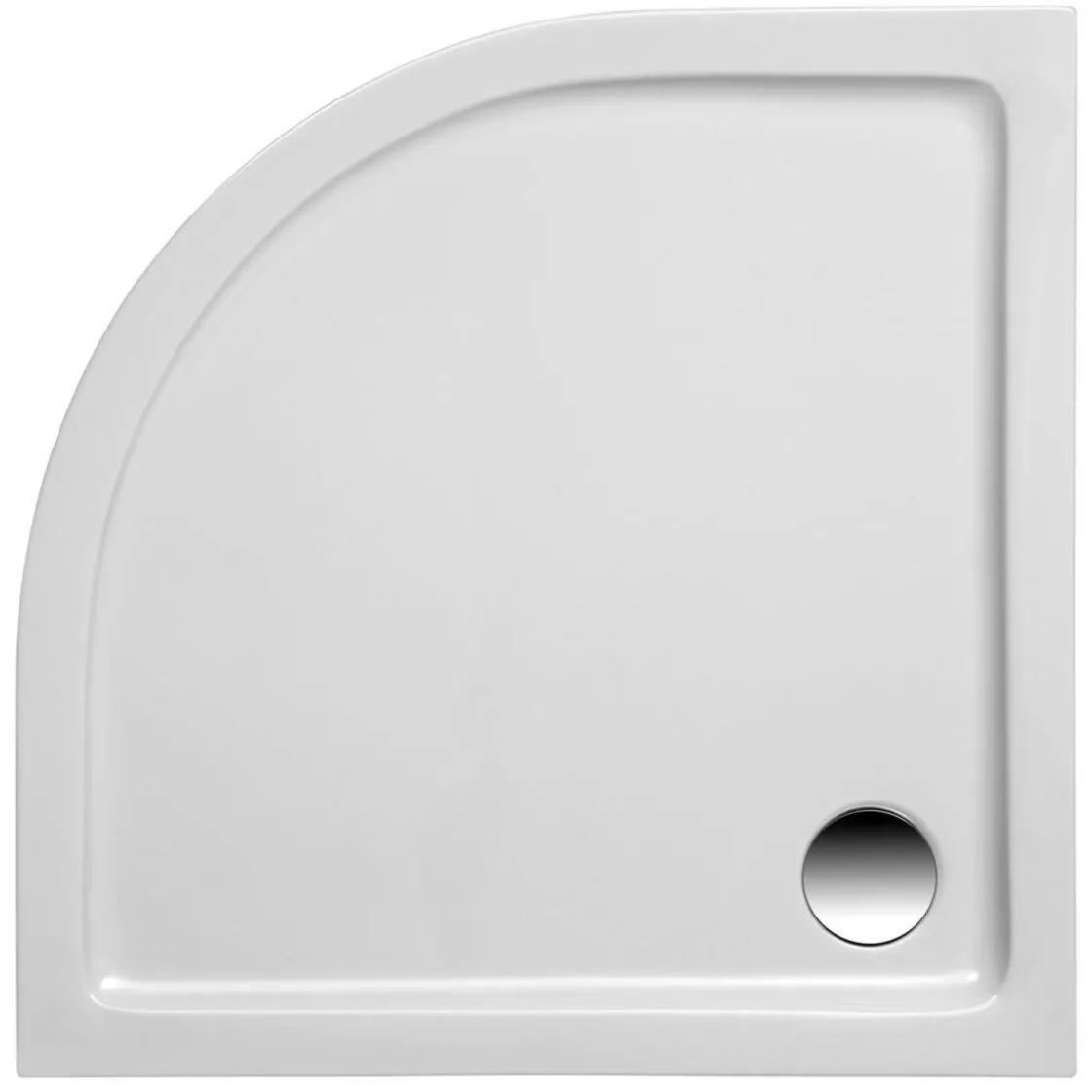 Duschwanne Viertelkreis 90x90/3 cm weiss ^ Ottofond Best