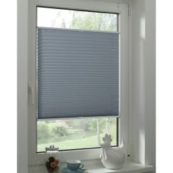 EasyFix Plissee Greta 50x130cm rauchblau ^ Gardinia Outlet