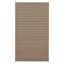 Easyfix Plissee mit 2 Bedienschienentaupe 80x130 ^ Gardinia Hot