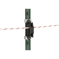 Eckisolator T-Post für Band und Seil schwarz 4 Stück ^ Discount