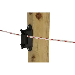 Eck- und Streckenisolator Profi schwarz für 40 mm 10 Stück ^