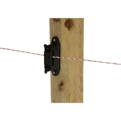 Eck- und Streckenisolator Profi schwarz für 40 mm 10 Stück ^