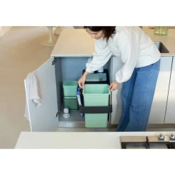 Einbaumülleimer Sort & Go 2 x 15L ^ Hot