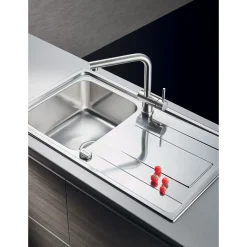 Einbauspuele ALEA x50 cm 1B 1DEdelstahl poliert ^ Pyramis Clearance