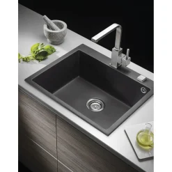 Einbauspuele ISTROS x50 cm 1BGranit Carbon ^ Pyramis Discount