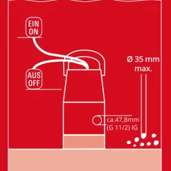 GC-DP7035LL Schmutzwasserpumpe ^ Einhell