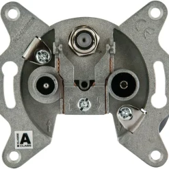 Einzeldose 3-Loch 2,5dB ^ Schwaiger Outlet
